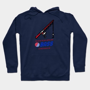 Reelin' in the Red, White, and Bass on Independence Day Hoodie